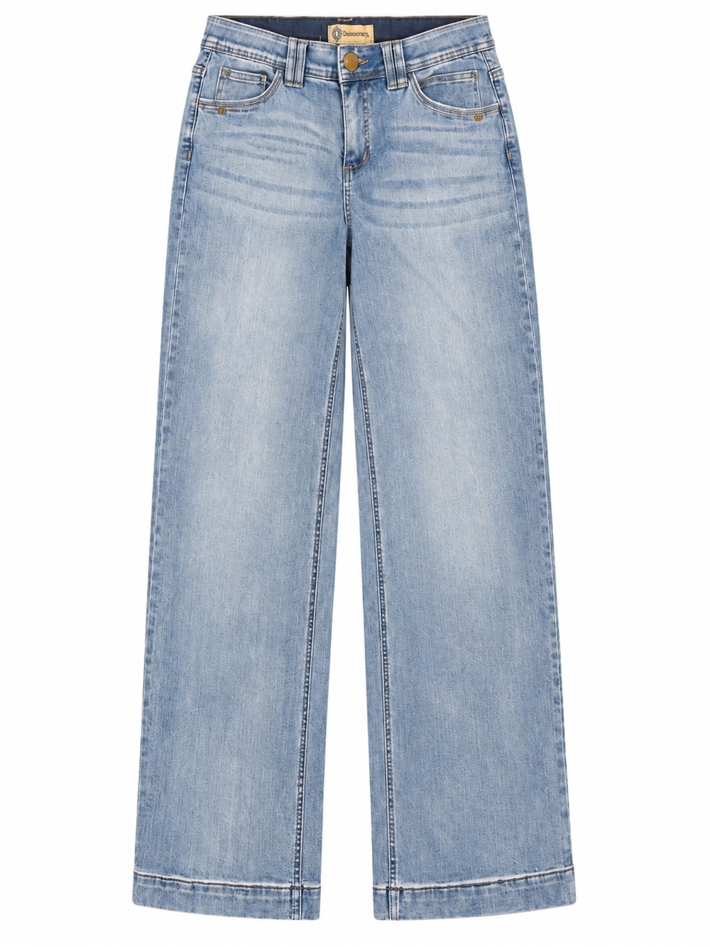 Democracy Ab Technology Light Wash Wide Leg Jeans Size 10